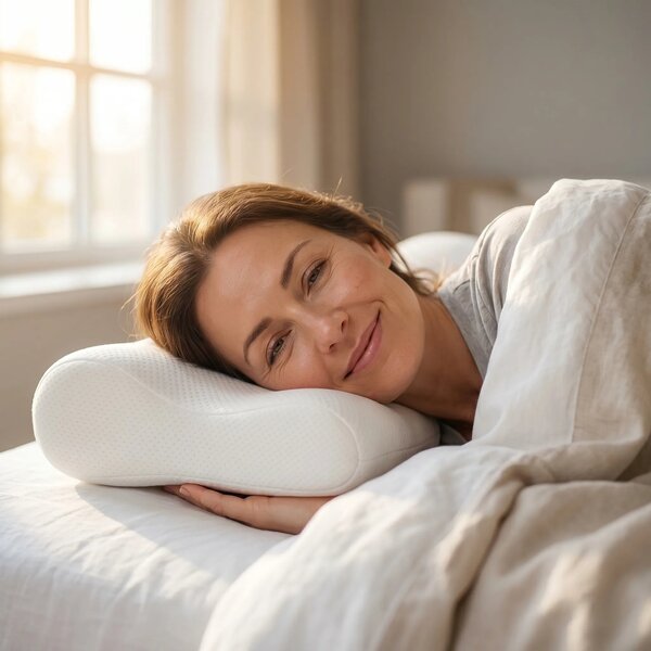 Perna cervicala ortopedica CERVI-SAN Relax memory foam pentru gat si u