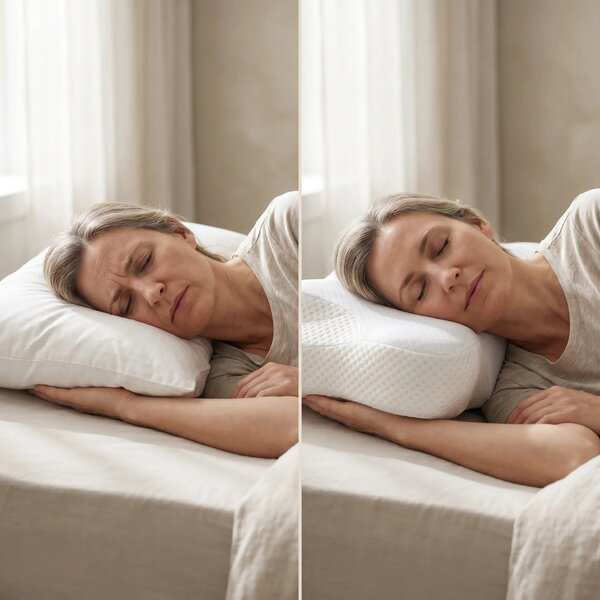 Perna cervicala ortopedica CERVI-SAN Relax memory foam pentru gat si u