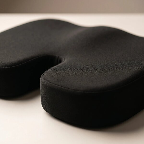 Perna ortopedica sezut memory foam cu strat gel cooling detasabil, hus
