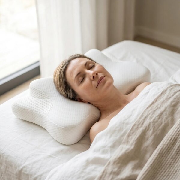 Perna cervicala ortopedica CERVI-SAN Relax memory foam pentru gat si u