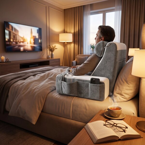 Perna suport spate multifunctionala 45° pentru citit/TV, tetiera si co