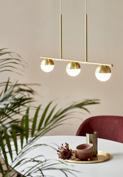 Nordlux Contina lampă suspendată 3x5 W alb-auriu 2010953035