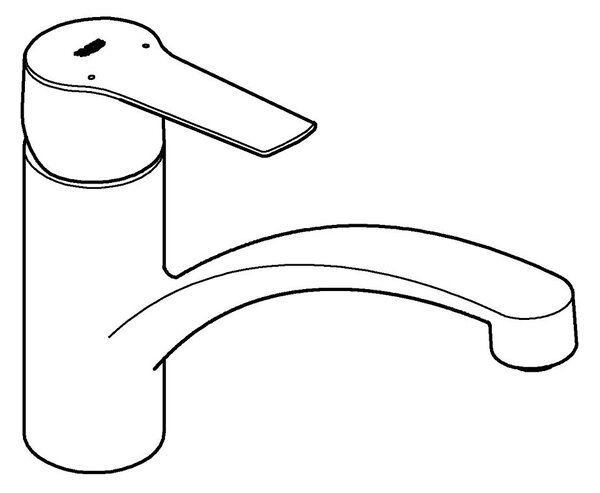 Grohe Start baterie bucătărie pe picior StarLight Chrome 30530002