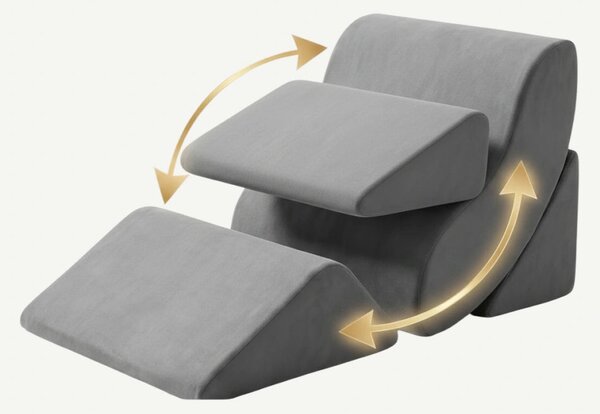 Perna ortopedica set 3 piese memory foam recuperare gravitate zero, Gr