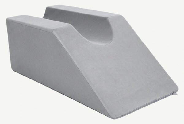 Perna ortopedica ridicare picioare memory foam 45° cu husa catifea, Gr