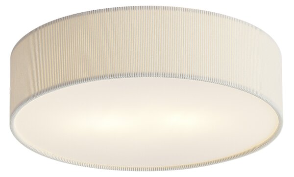 Plafonieră modernă albă cu abajur de catifea 38cm 2 lumini - Luz