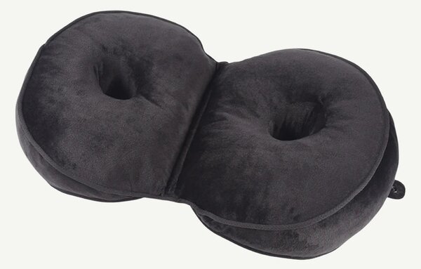 Perna ortopedica sezut memory foam pliabila, husa dubla catifea/mesh