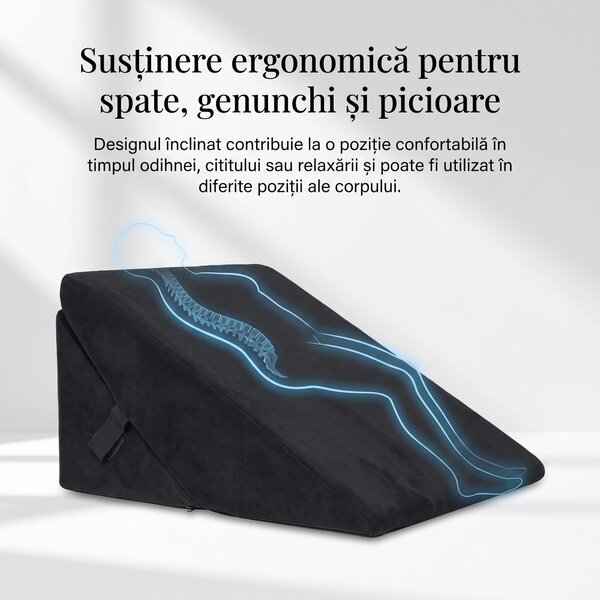 Perna multifunctionala 7-in-1 memory foam pliabila, cap/spate/picioare