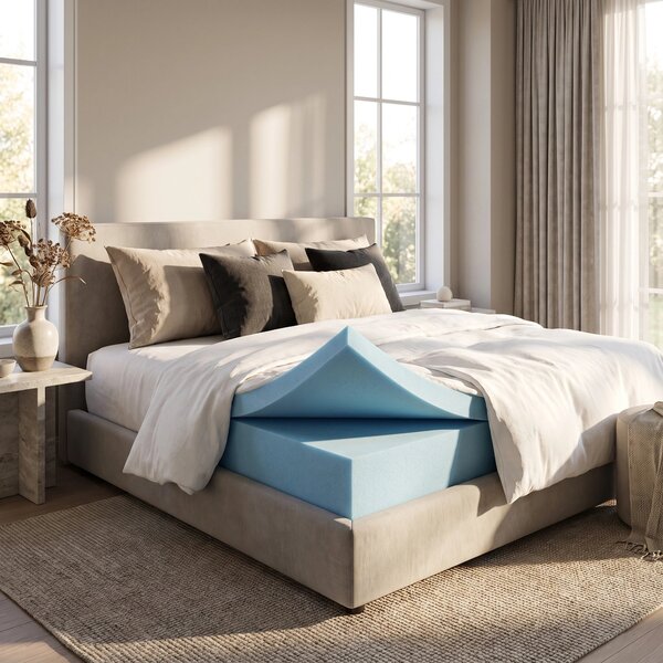 Topper saltea memory foam cu gel ELEMUSE