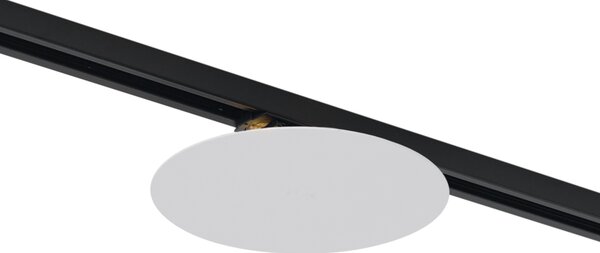 Plafonieră modernă albă pentru sistem de iluminat pe șină monofazat cu 2 lumini - Iconic Pulley