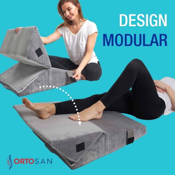 RESIGILAT Perna multifunctionala 7-in-1 memory foam pliabila, cap/spat