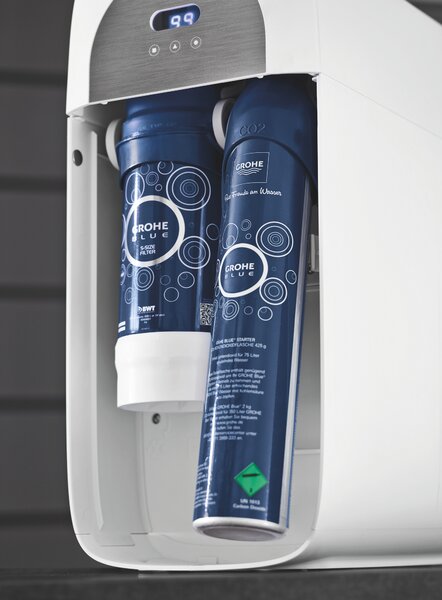 Grohe Blue baterie de bucatarie cu filtru pe picior StarLight Chrome 31455001
