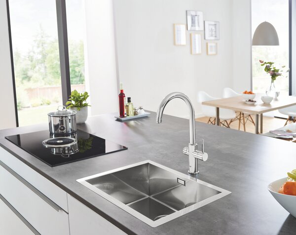 Grohe Blue baterie de bucatarie cu filtru pe picior StarLight Chrome 31455001
