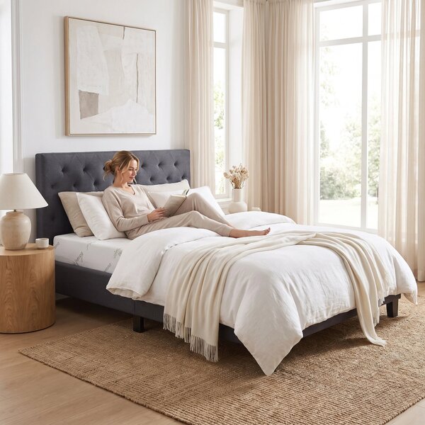 Saltea ortopedica memory foam cu husa bambus