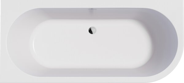 Roca Eternity cadă de colț 165x75 cm dreptunghiulară alb A248593000