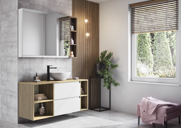 Cersanit Moduo baterie lavoar stativ negru S951-585