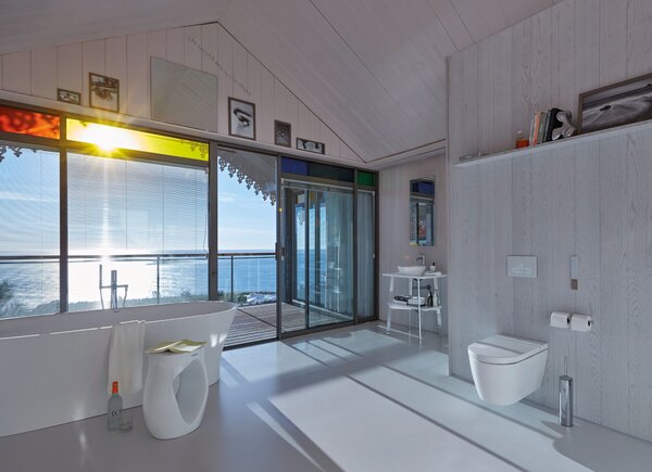 Duravit SensoWash toaletă cu spălare agăţat fără margine alb 650001012004310