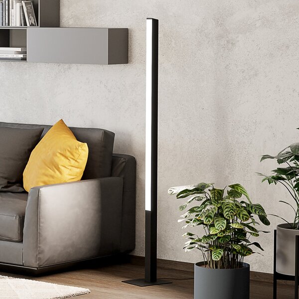 EGLO connect Simolaris-Z lampă de podea LED, reglabil, Negru, Camera de zi / sufragerie, Metal, Modern