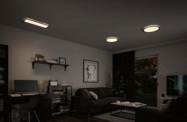 Paulmann 71016 - Panou LED ATRIA 22W 230V 4000K negru, reglabil
