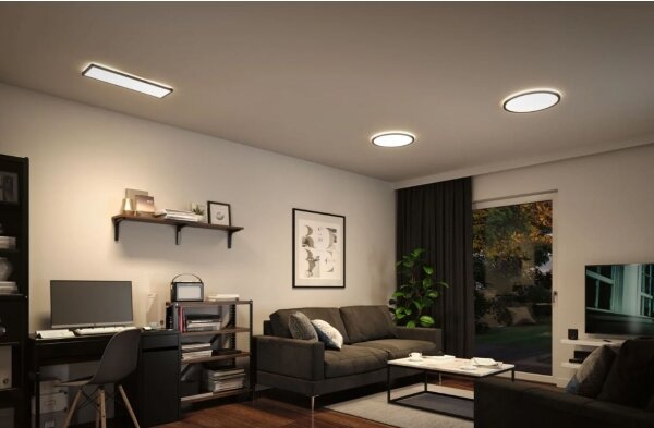 Paulmann 71016 - Panou LED ATRIA 22W 230V 4000K negru, reglabil
