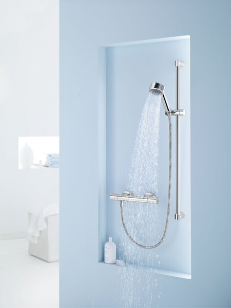 Kludi Zenta baterie de duș perete cu termostat crom 351000538