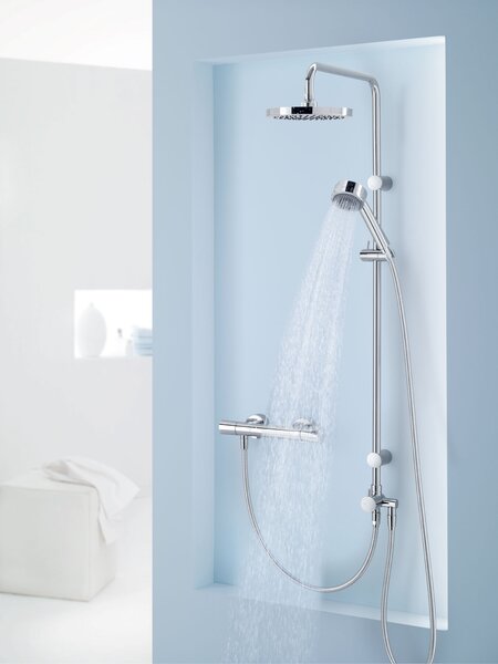 Kludi Zenta baterie de duș perete cu termostat crom 351000538