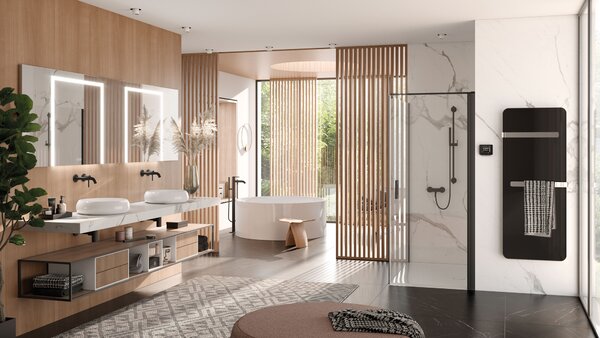Kludi Bozz baterie cadă-duș stativ negru 385903976