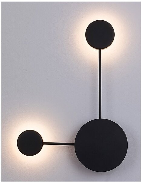 Rabalux Amadeo lampă de perete 2x3.5 W negru 6258