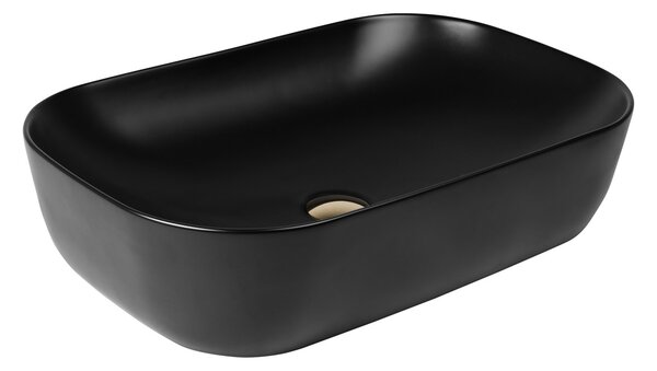 Oltens Hamnes lavoar 61x40 cm ovale de blat negru mat 40302300