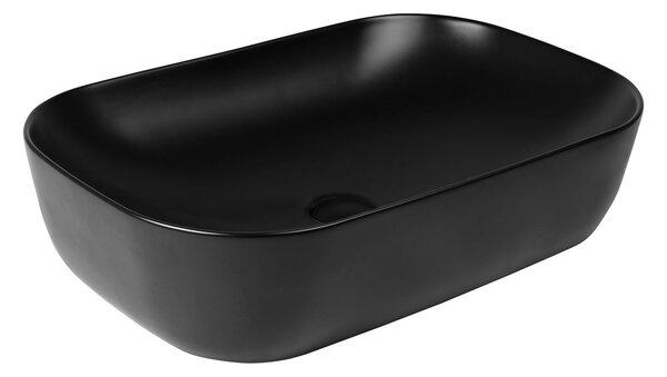 Oltens Hamnes lavoar 61x40 cm ovale de blat negru mat 40302300