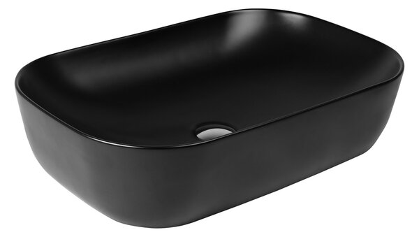 Oltens Hamnes lavoar 61x40 cm ovale de blat negru mat 40302300