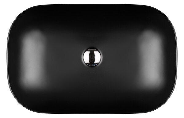 Oltens Hamnes lavoar 61x40 cm ovale de blat negru mat 40302300