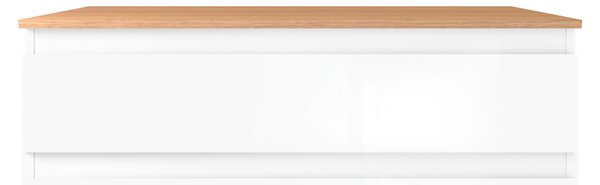 Oltens Vernal dulap 100x45.6x47 cm sub chiuveta pe perete alb luciu 60004000