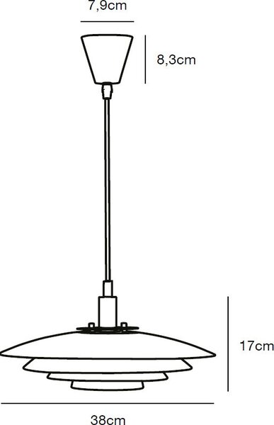 Nordlux Bretagne lampă suspendată 1x25 W alb 39489901