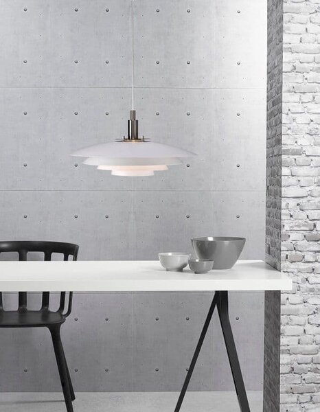Nordlux Bretagne lampă suspendată 1x25 W alb 39489901