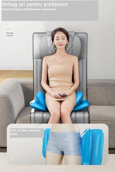 RESIGILAT Saltea masaj corp intreg Shiatsu, airbag si incalzire, cervi