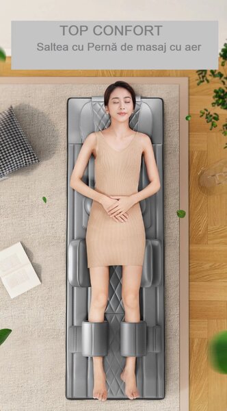 RESIGILAT Saltea masaj corp intreg Shiatsu, airbag si incalzire, cervi