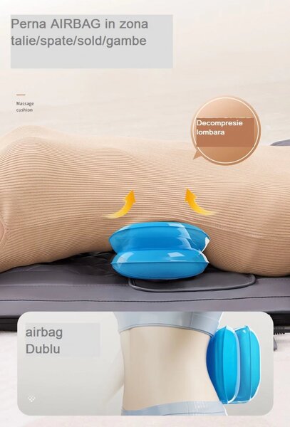 RESIGILAT Saltea masaj corp intreg Shiatsu, airbag si incalzire, cervi