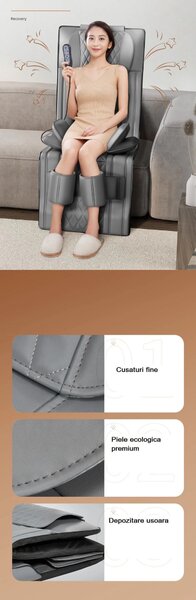 RESIGILAT Saltea masaj corp intreg Shiatsu, airbag si incalzire, cervi