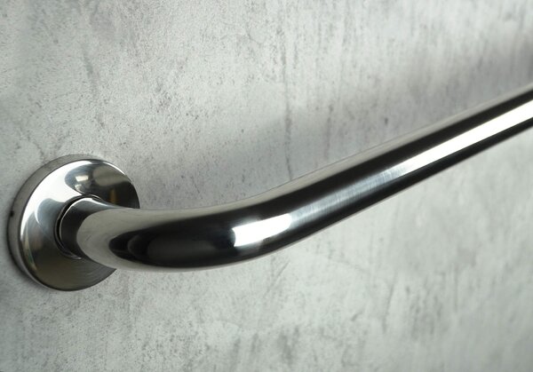 Deante Vital, balustradă metalică montată pe perete 300 mm, oțel periat, NIV_041A
