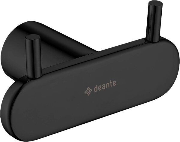 Deante Round, baie 2 carlig, negru mat, ADR_N121