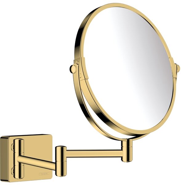 Hansgrohe AddStoris oglindă cosmetică 24.6x24.6 cm rotunde auriu 41791990