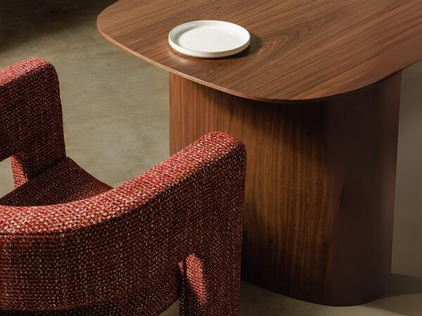Fotoliu design roșu ALPAH SILENCIO Magic Velvet 2229