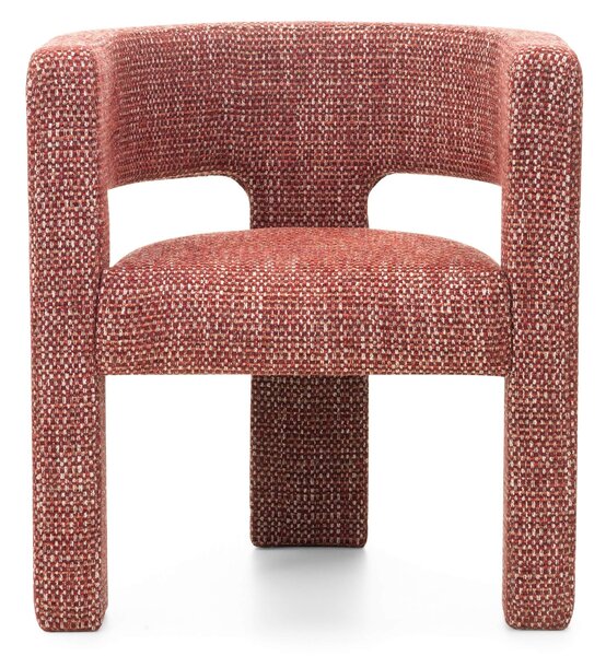 Fotoliu design roșu ALPAH SILENCIO Magic Velvet 2229