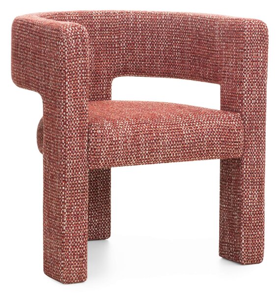 Fotoliu design roșu ALPAH SILENCIO Magic Velvet 2229
