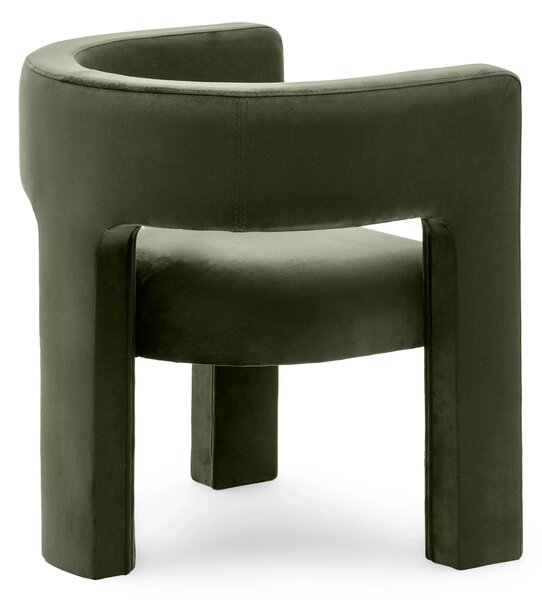 Fotoliu design verde închis ALPAH B VELVET