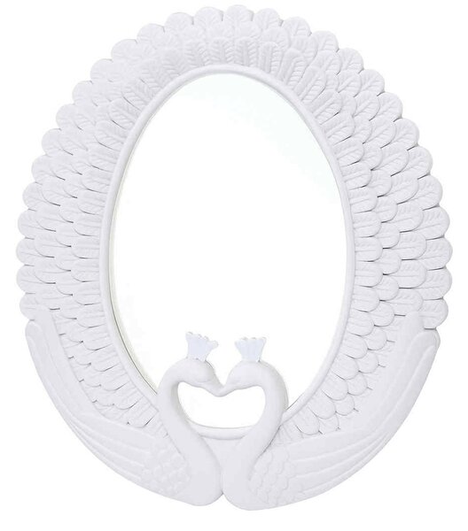 Oglinda Decorativă Elegantă Pufo Love, 40 cm, Albă - Lebede, Nuntă & Evenimente