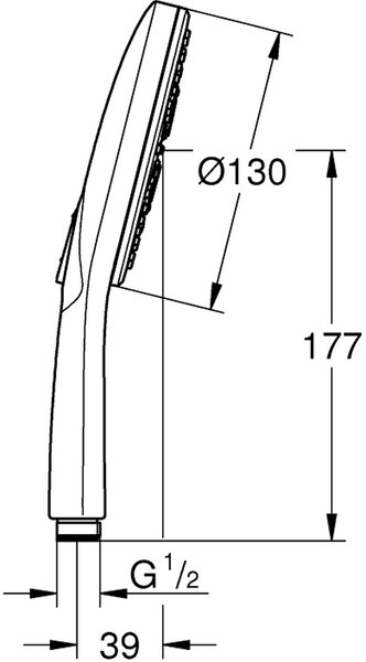 Grohe Rainshower duș de mână Hard Graphite 26574A00