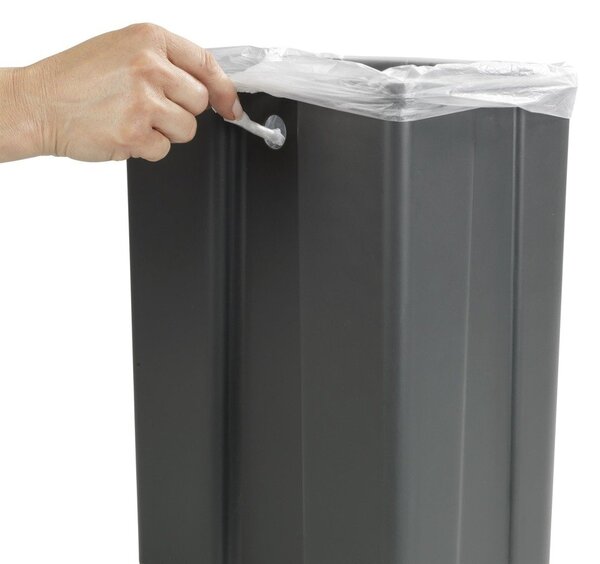 Wenko cos de gunoi 12 l gri 54903100