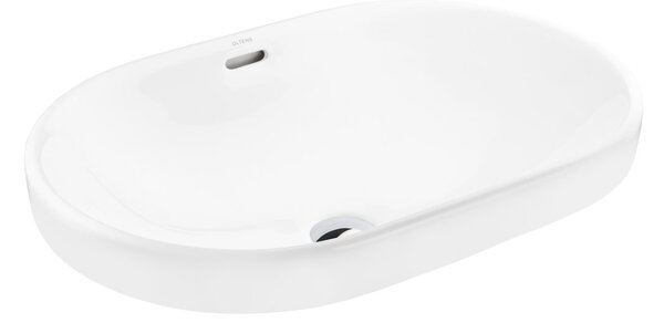 Oltens Tive lavoar 61x40 cm ovale încastrat alb luciu 40823000